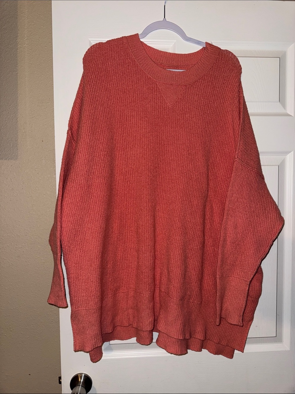 Natural Reflections Coral Crewneck Sweater